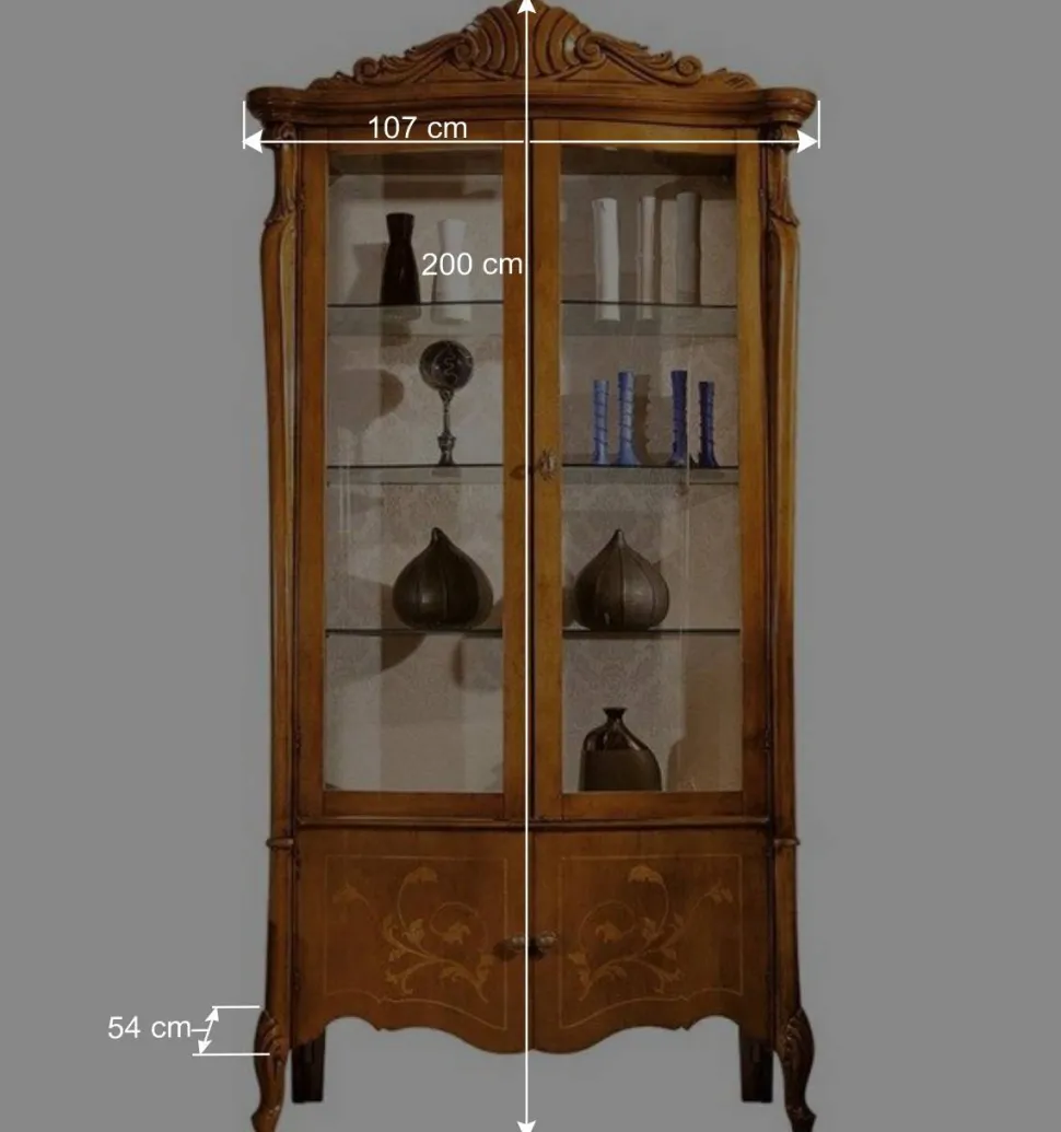 4-türige Vitrine im Italienischem Stil - Carlenna III