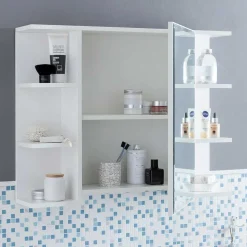 1-türiger Bad Spiegelschrank mit Regalen - Giulia