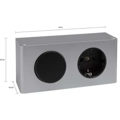 3-türiger Bad Spiegelschrank 80 cm breit - Steikun