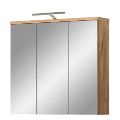 3-türiger Bad Spiegelschrank 80 cm breit - Steikun