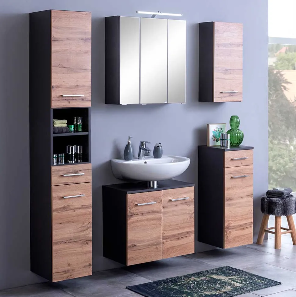 1-türiger Badezimmer Oberschrank günstig - Ishes