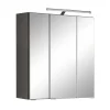 3-türiger Badezimmer Spiegelschrank mit 60cm Breite - Ishes