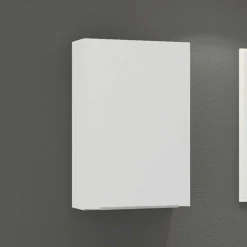 1-türiger Badezimmeroberschrank in Weiß - Livendas