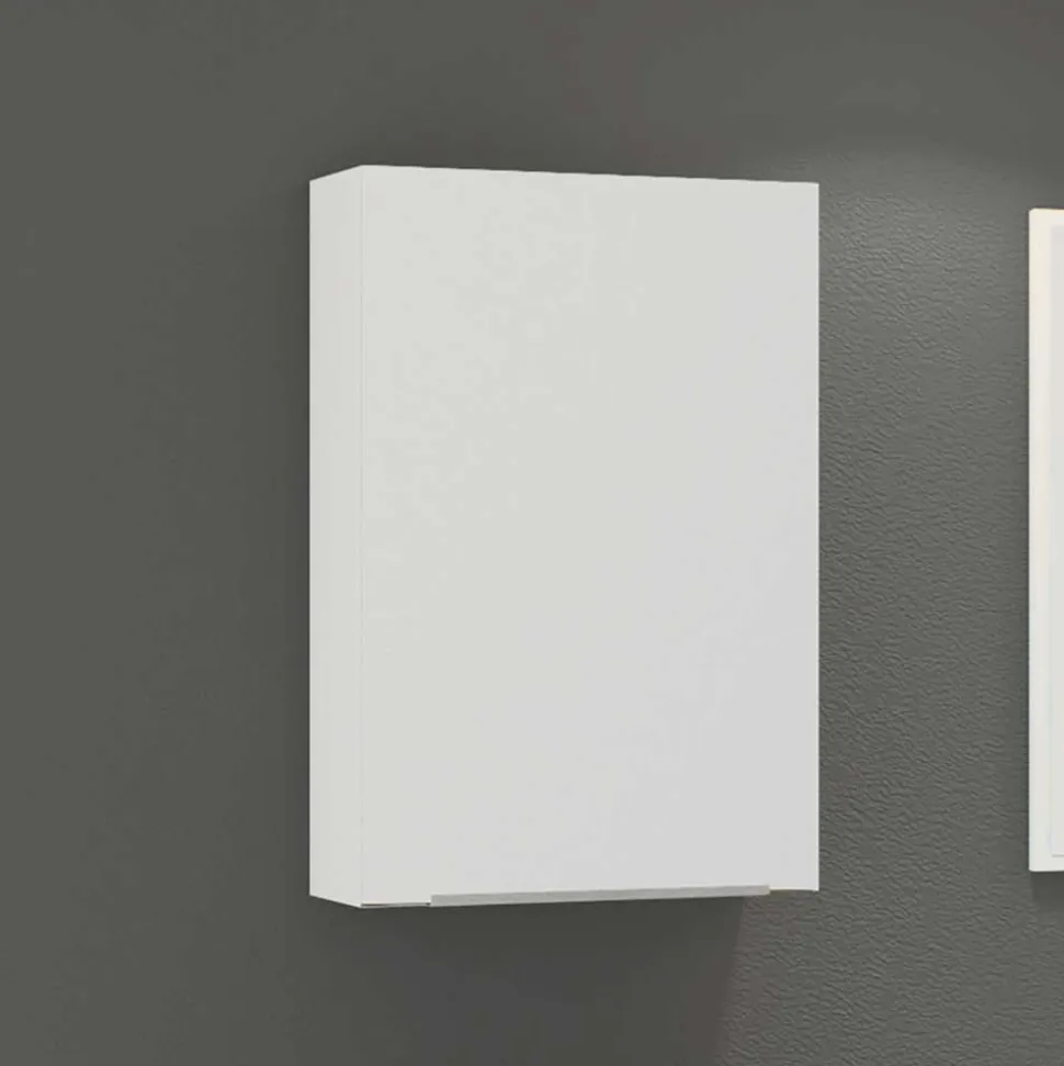 1-türiger Badezimmeroberschrank in Weiß - Livendas
