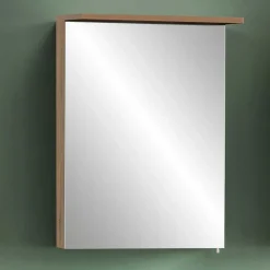 1-türiger Badezimmer-Spiegelschrank mit LED Licht - Traciana