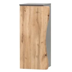 1-türiger Badschrank mit Naturkante Dekor - Breznia