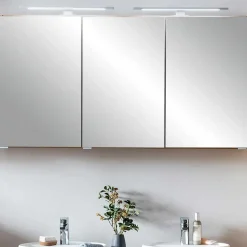 3-türiger 3D Spiegelschrank fürs Badezimmer - Drumias