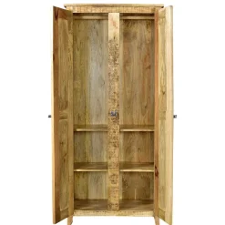 2-türiger Design Dielenschrank aus Mangobaum - Suennas