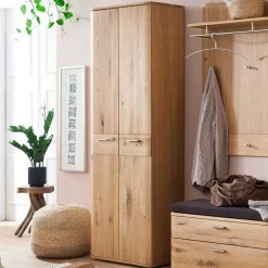 2-türiger Dielenschrank aus Massivholz - Mabasa