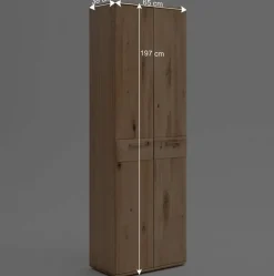 2-türiger Dielenschrank aus Massivholz - Mabasa