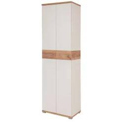 2-türiger Dielenschrank in Weiß & Eiche - Vicanossa