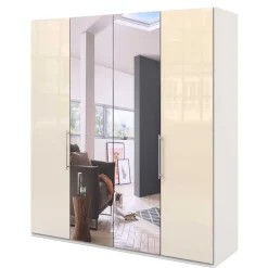 2-türiger Falttüren Kleiderschrank mit Spiegel - Zidarie