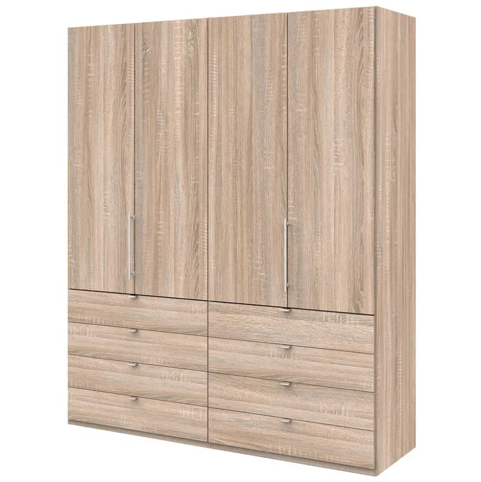 2-türiger Falttüren Schrank mit acht Schubladen - Zayun