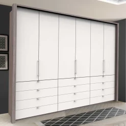 3-türiger Falttürenschrank mit 12 Schubladen - Tivierto