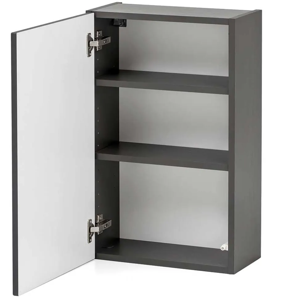 1-türiger Hängeschrank in Dunkelgrau - Agiruan