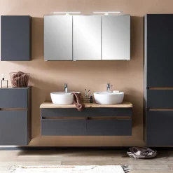 1-türiger Hängeschrank in Dunkelgrau - Agiruan