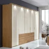 5-türiger Kleiderschrank Anglesia in Creme und Eiche