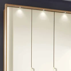 5-türiger Kleiderschrank Anglesia in Creme und Eiche