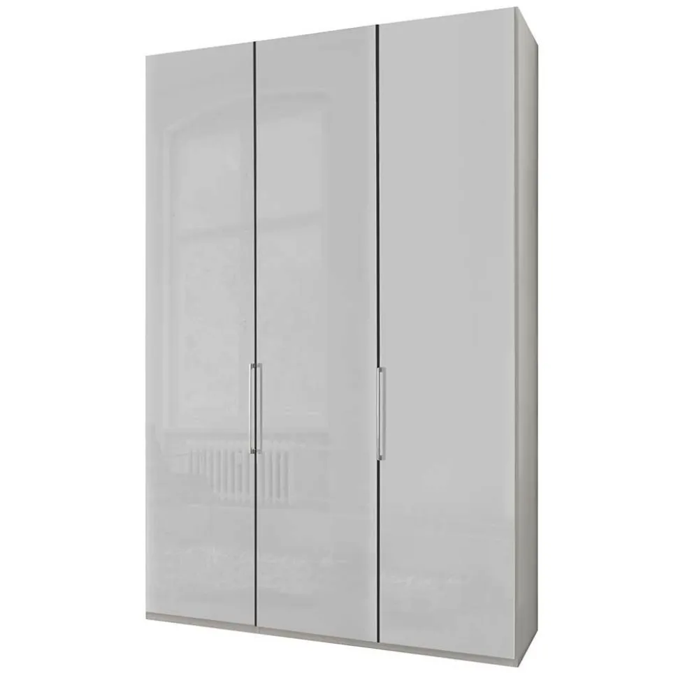 2-türiger Kleiderschrank glasbeschichtet - Jimdira