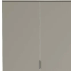 3-türiger Kleiderschrank in Grau - Suzanas