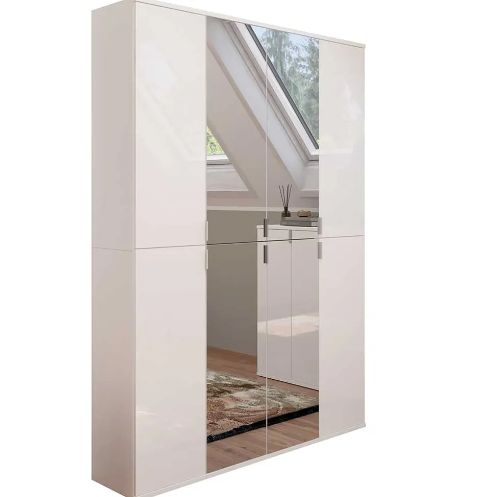 8-türiger Kleiderschrank kompakt - Ejulia (dreiteilig)