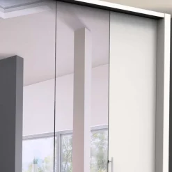 2-türiger Kleiderschrank mit Falttüren in Weiß - Donpiave