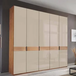 5-türiger Kleiderschrank mit Glasfront - Angelina