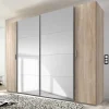 4-türiger Kleiderschrank mit Spiegel Schwebetüren - Metrona