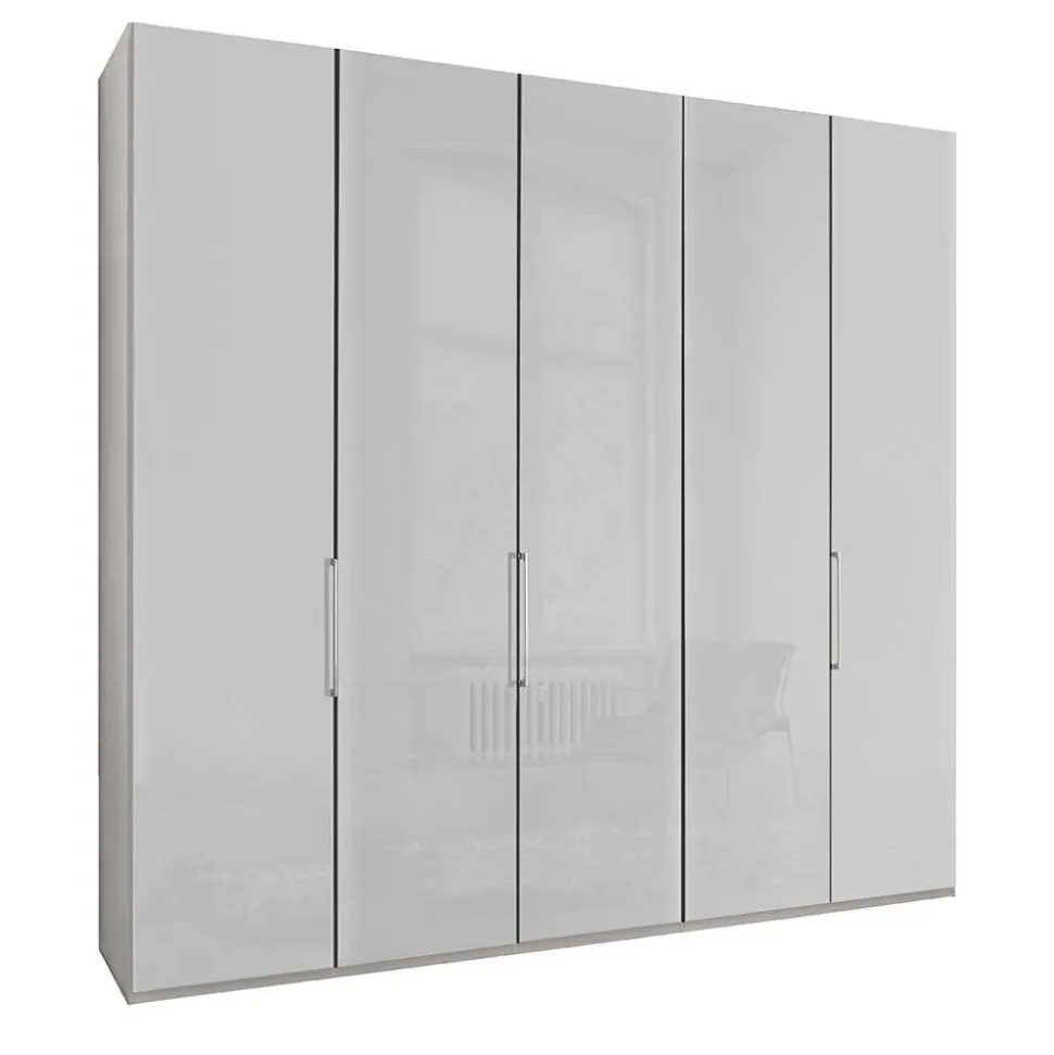 3-türiger Kleiderschrank mit Dreh- und Falttüren - Nujan