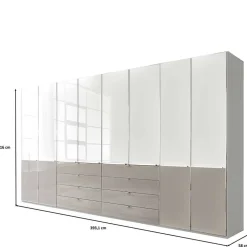 8-türiger Kleiderschrank mit acht Schubladen - Pascan