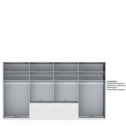 8-türiger Kleiderschrank mit acht Schubladen - Pascan