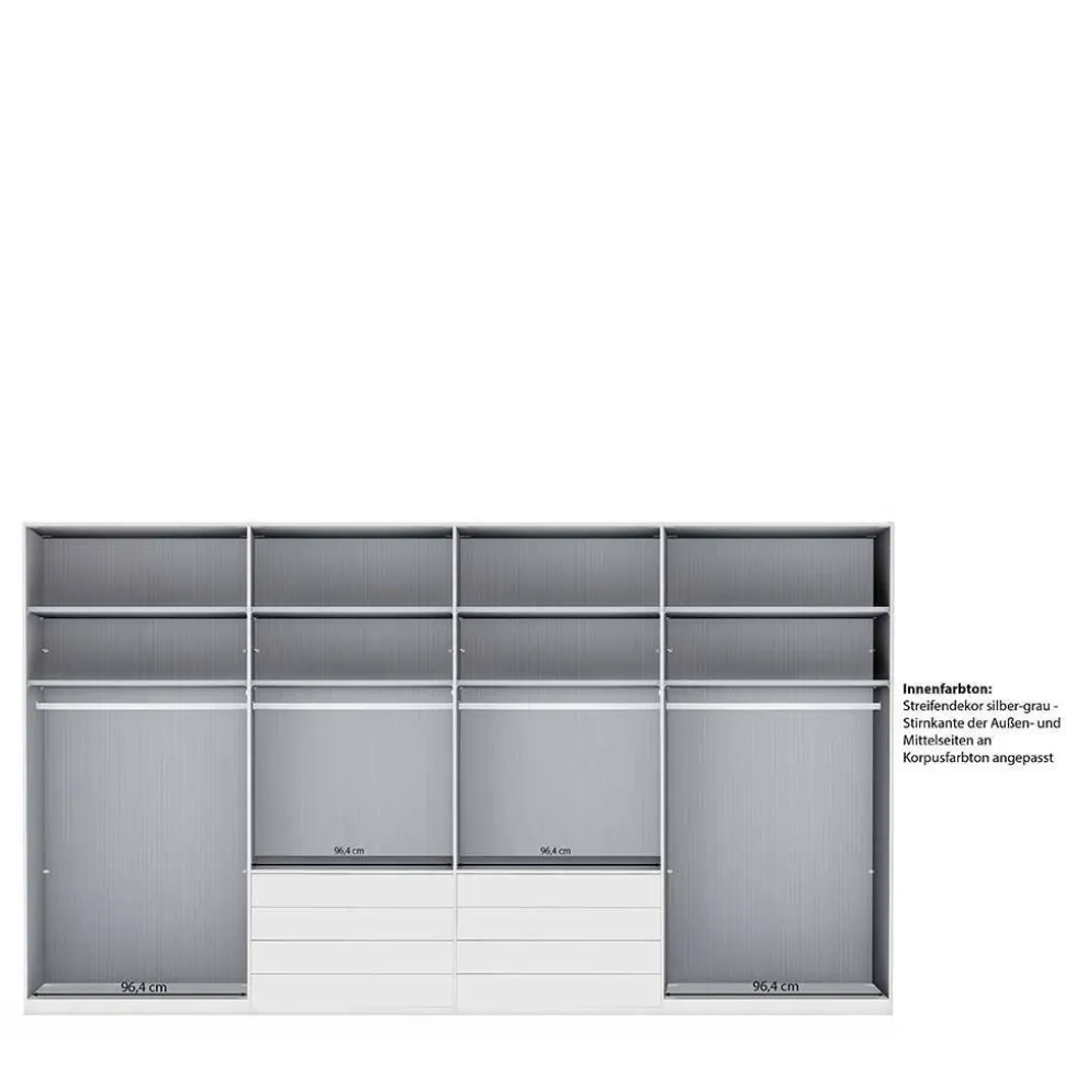 8-türiger Kleiderschrank mit acht Schubladen - Pascan