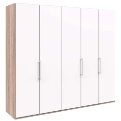 3-türiger Kleiderschrank mit Falttüren - Vaclyn