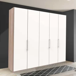 3-türiger Kleiderschrank mit Falttüren - Vaclyn