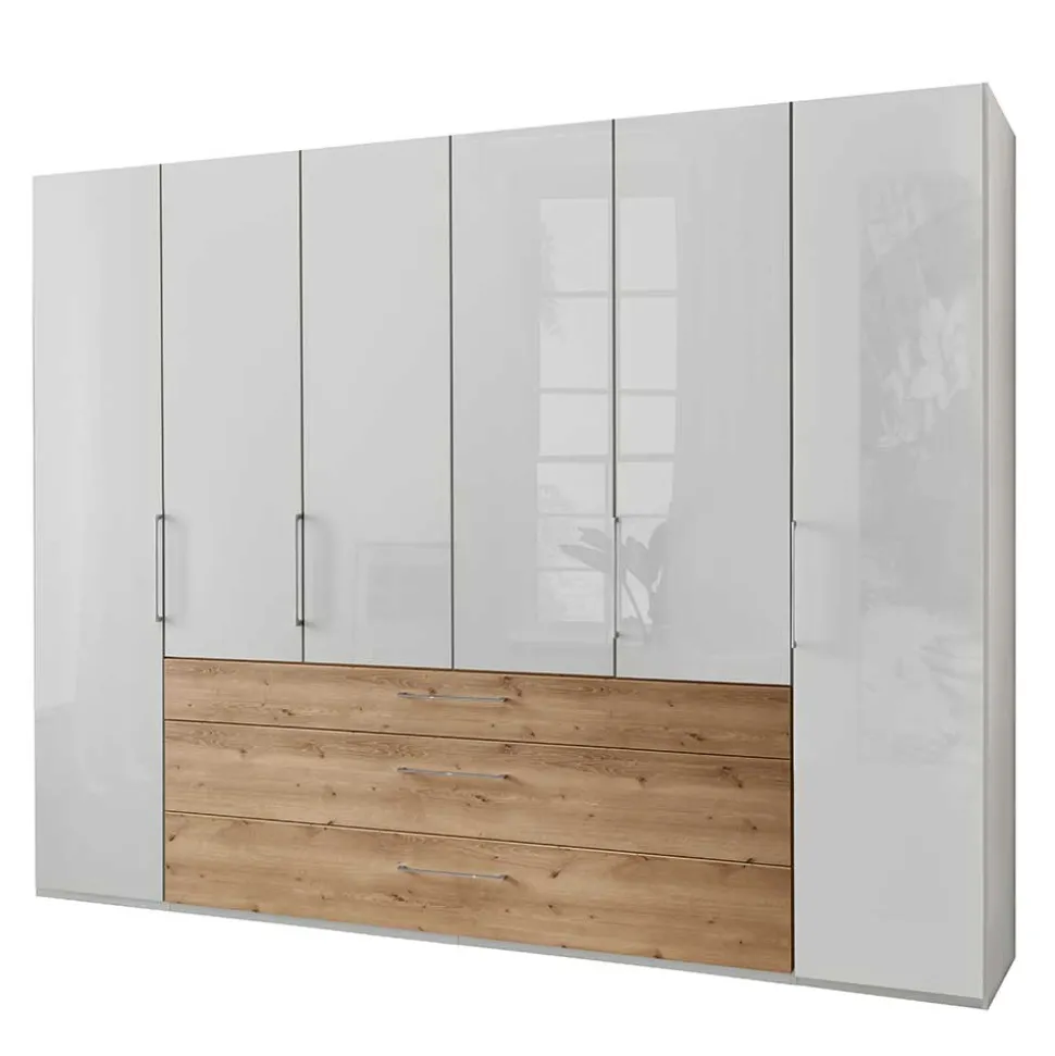 4-türiger Kleiderscrhank mit drei Schubladen - Eyes