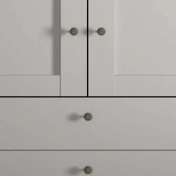 2-türiger Kombi-Kleiderschrank mit 3 Schubladen - Ridonna