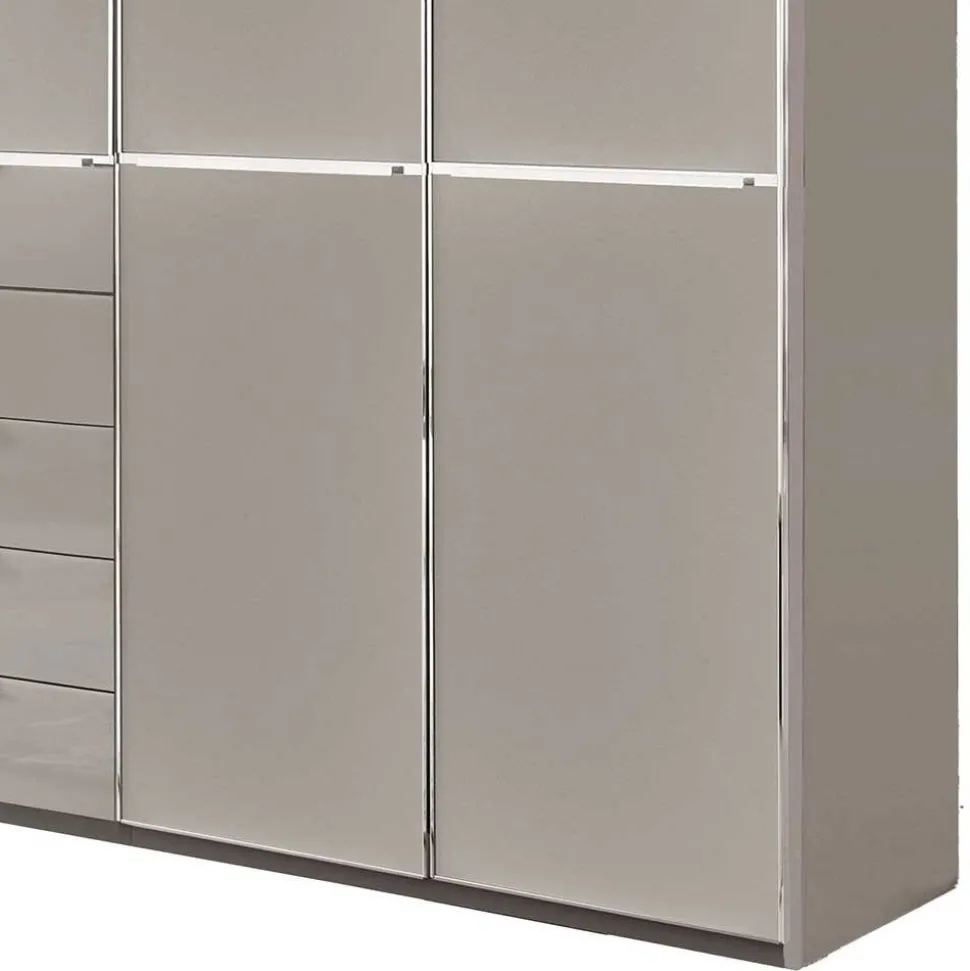 7-türiger Kombi-Kleiderschrank 345 cm breit - Nucina