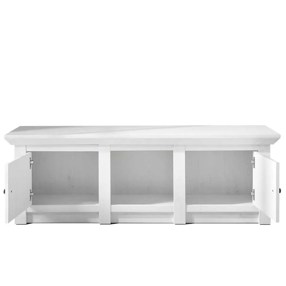 2-türiger Landhaus TV Schrank in Weiß - Chelles