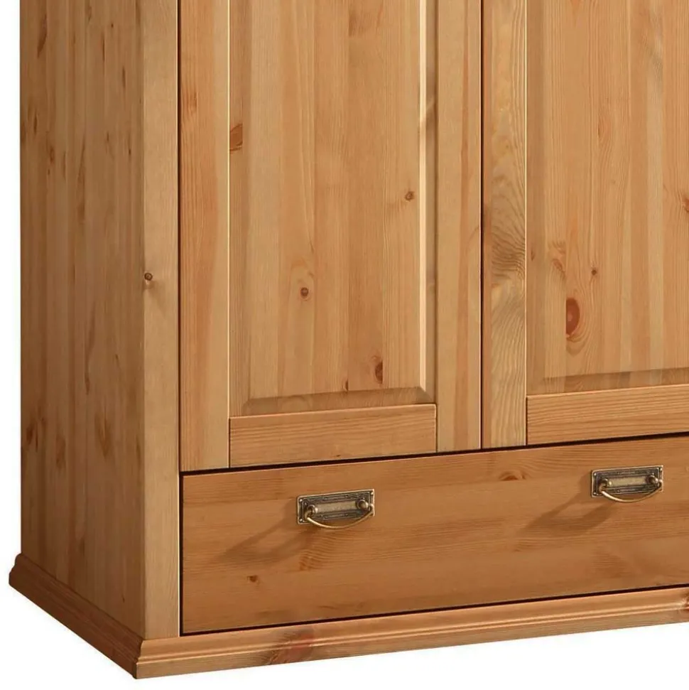 6-türiger Massiver Kleiderschrank mit 3 Schubladen - Inhusa