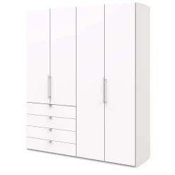 2-türiger Schlafzimmer Falttürenschrank in Weiß - Donpiave