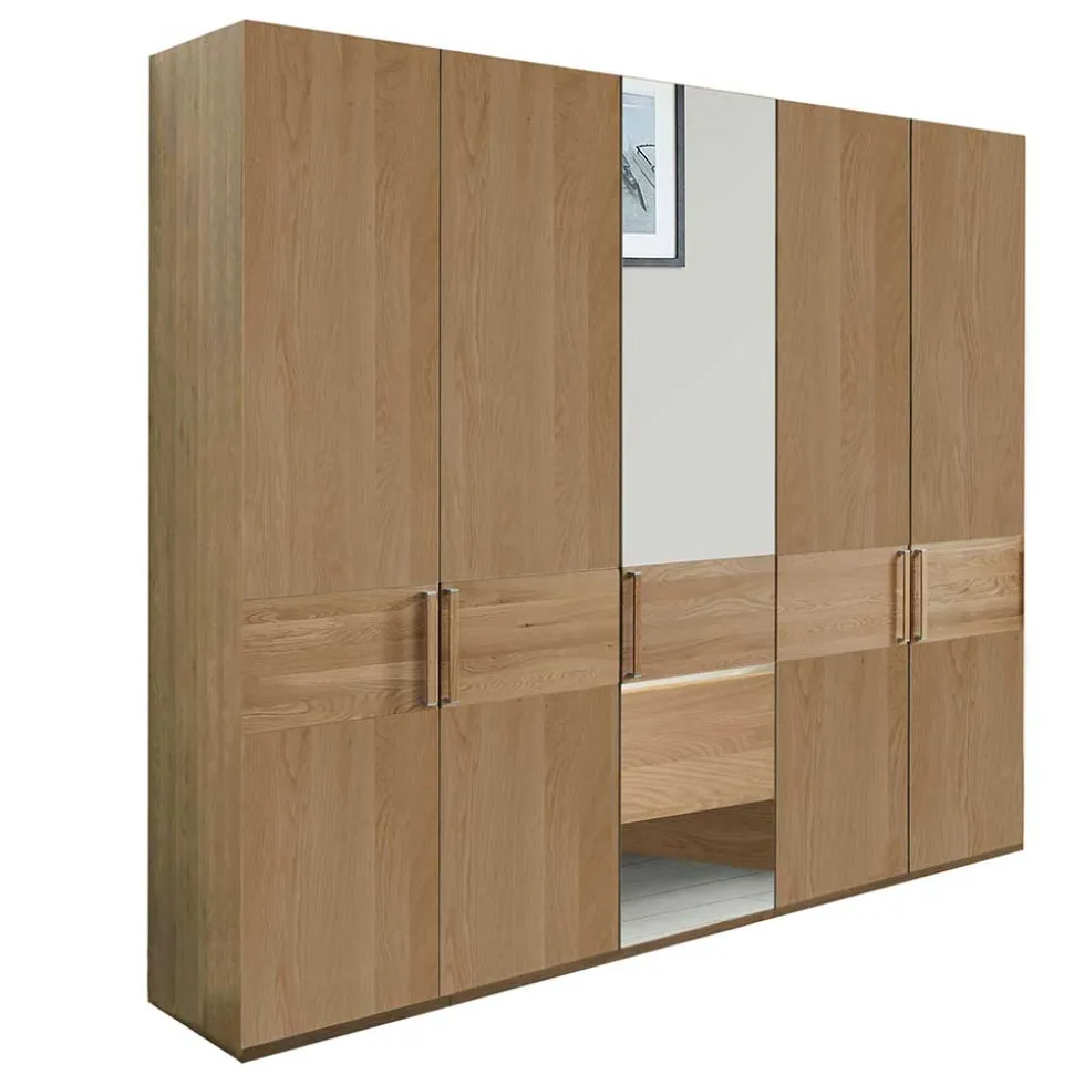 5-türiger Schlafzimmerschrank in Eiche - Emdsiva
