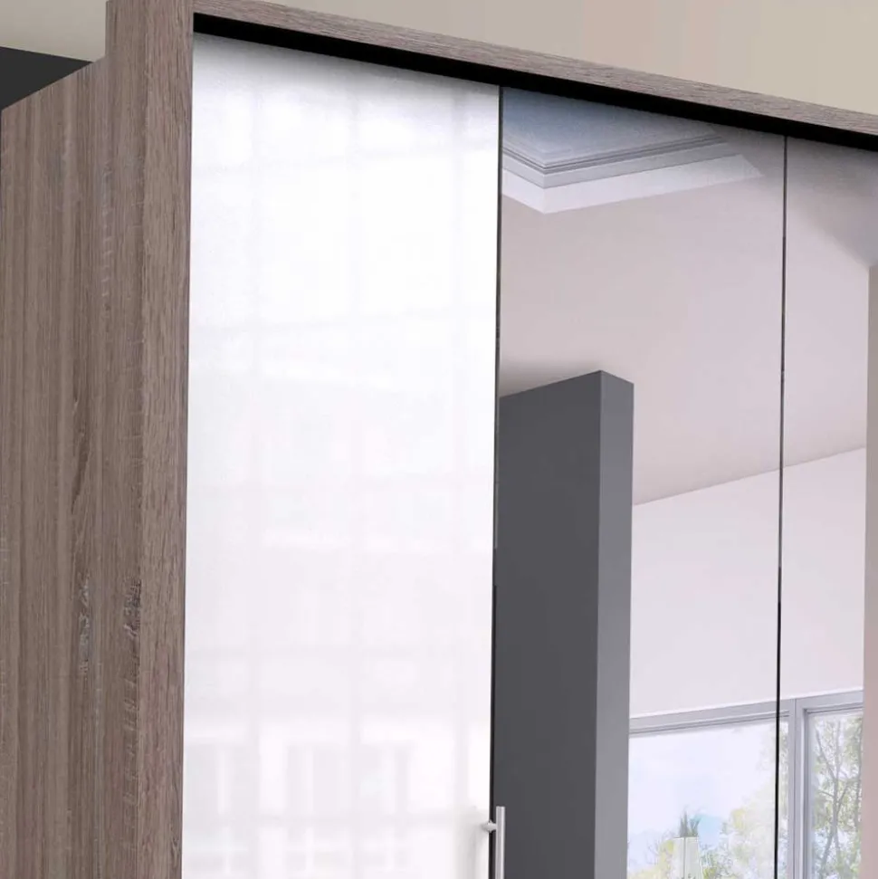 2-türiger Schlafzimmerschrank mit Spiegel - Empresian