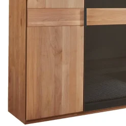 6-türiger Schlafzimmerschrank mit Glas - Hung