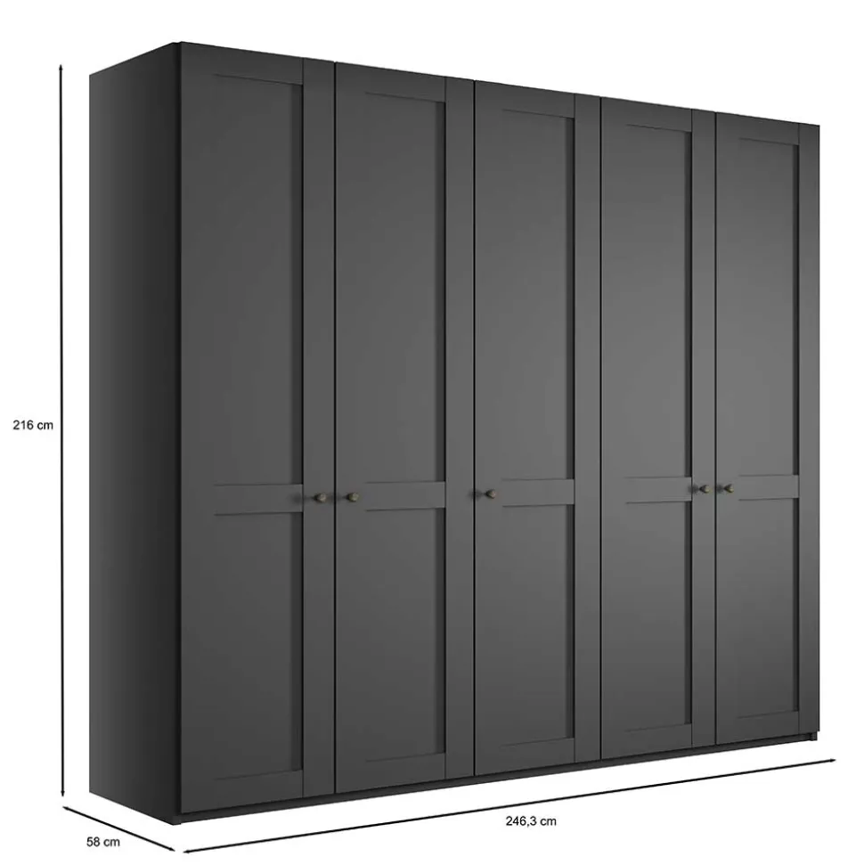 5-türiger Schlafzimmerschrank - modernes Landhaus - Mataram