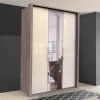 2-türiger Schlafzimmer-Schrank mit Spiegel - Tornado