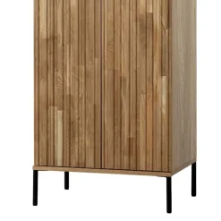 2-türiger Schrank in Eiche & Schwarz - Banyo