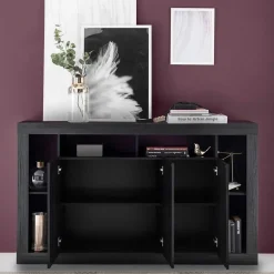 3-türiger Schrank mit 6 offenen Fächern - Bihar