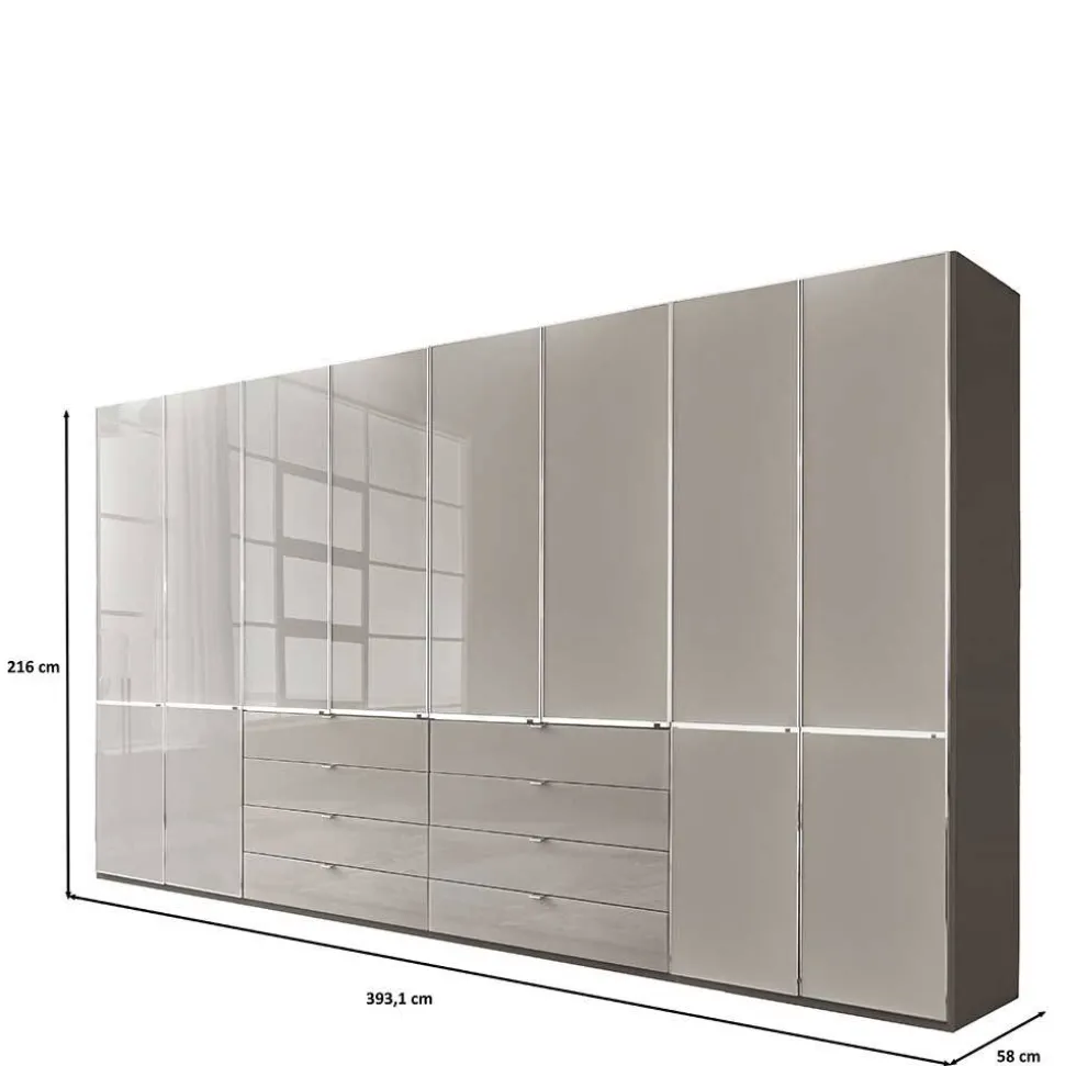 8-türiger Schrank mit acht Schubladen - Nucina