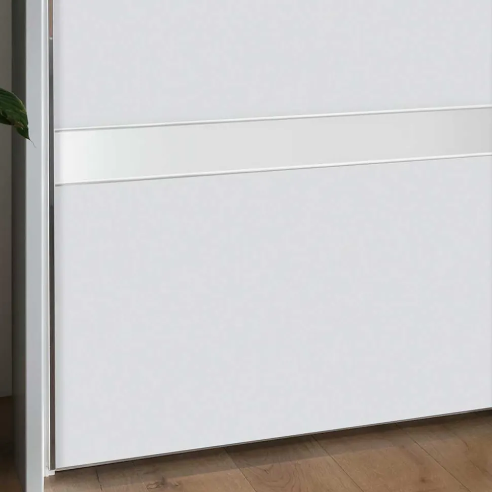 3-türiger Schwebetürenschrank in Weiß - Elisabeth