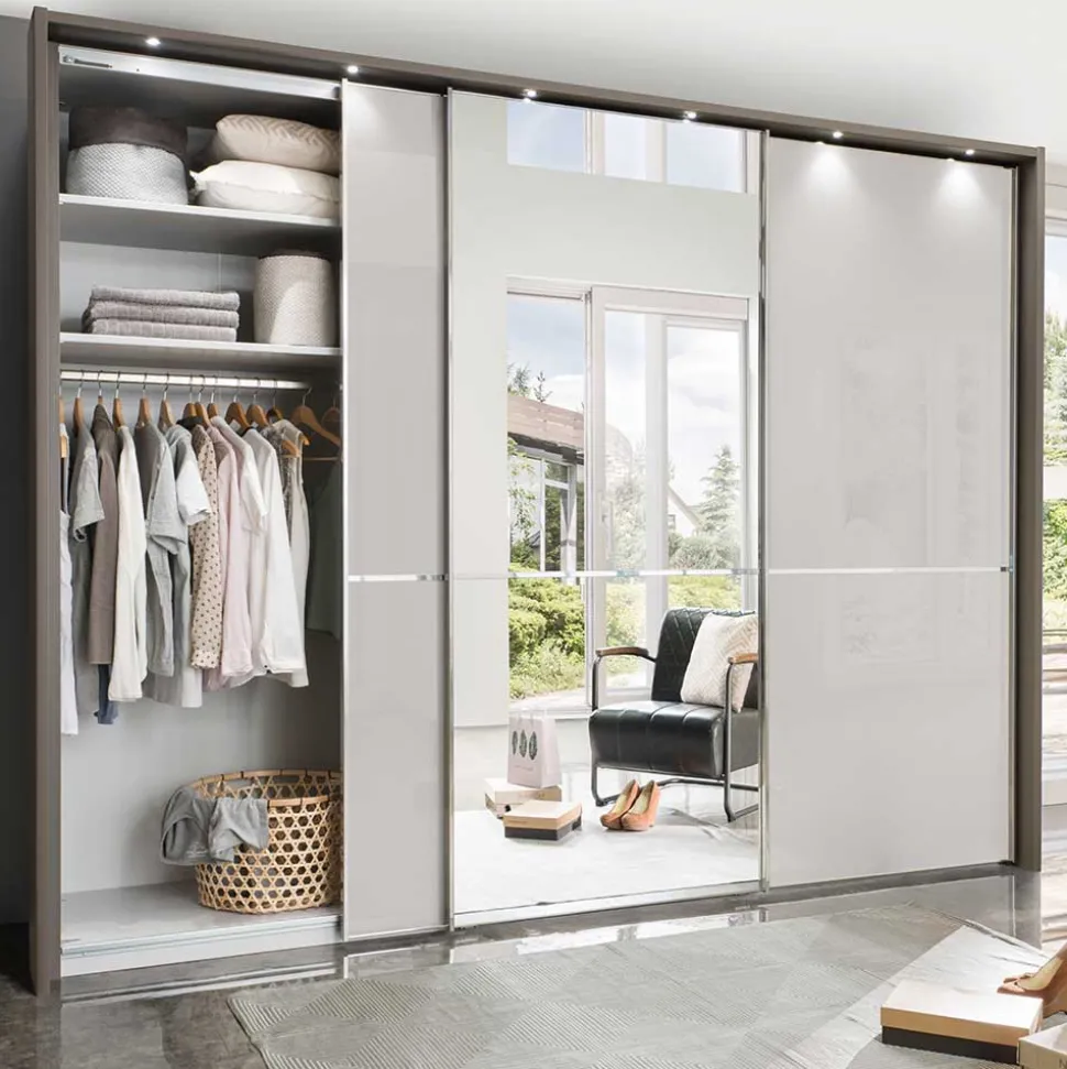 3-türiger Schwebetürenschrank mit Passepartout - Ostranca